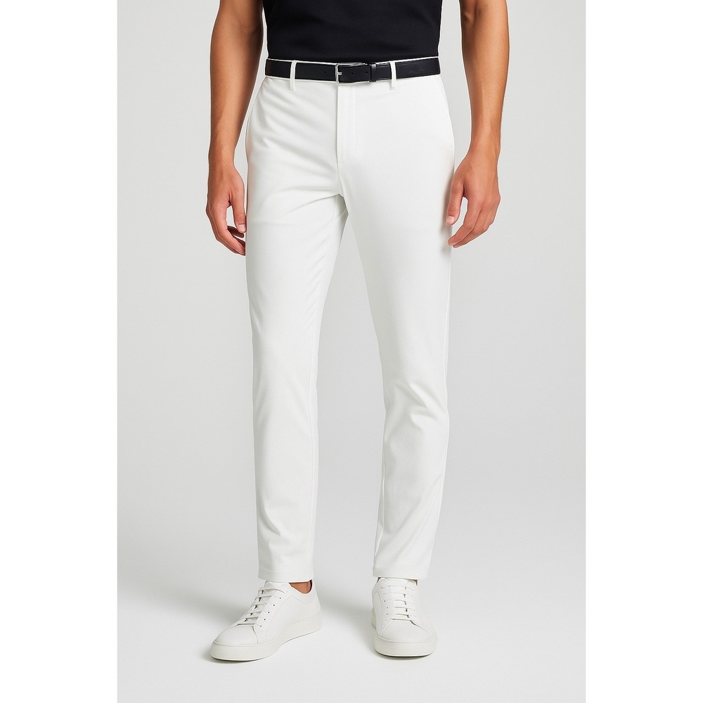 J.Lindeberg Mens Elliott Golf Pants White Micro High Stretch Size 30/34 NWT